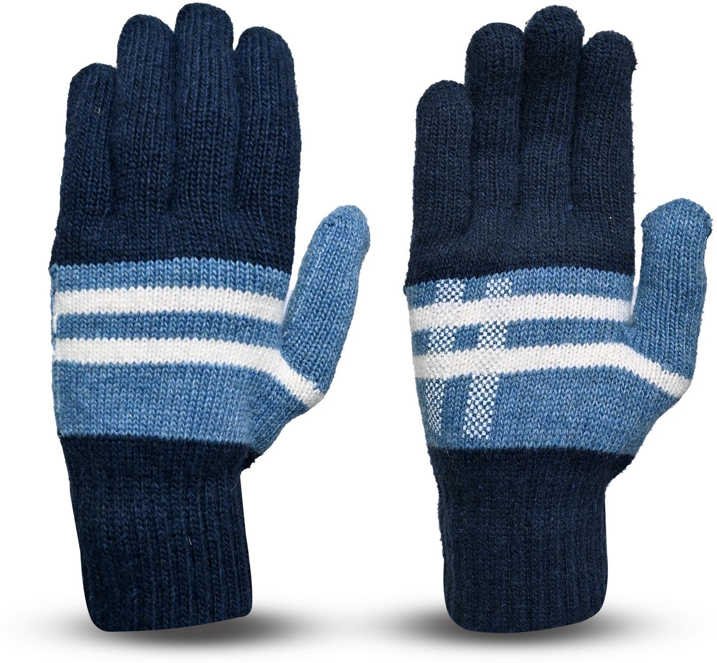 loom legacy Striped, Self Design, Printed Winter Men Gloves-picture-39