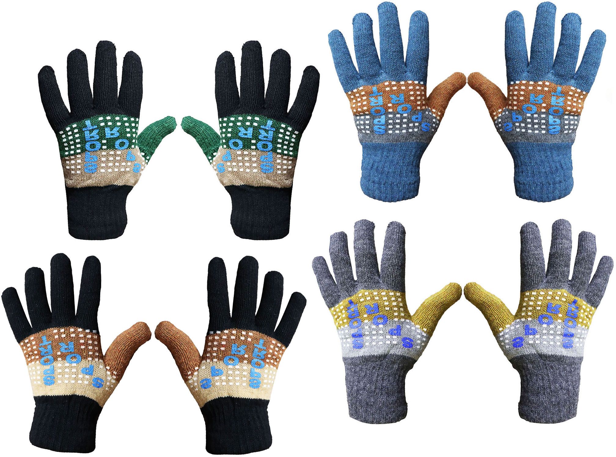 Printed Winter Men Gloves-image-44