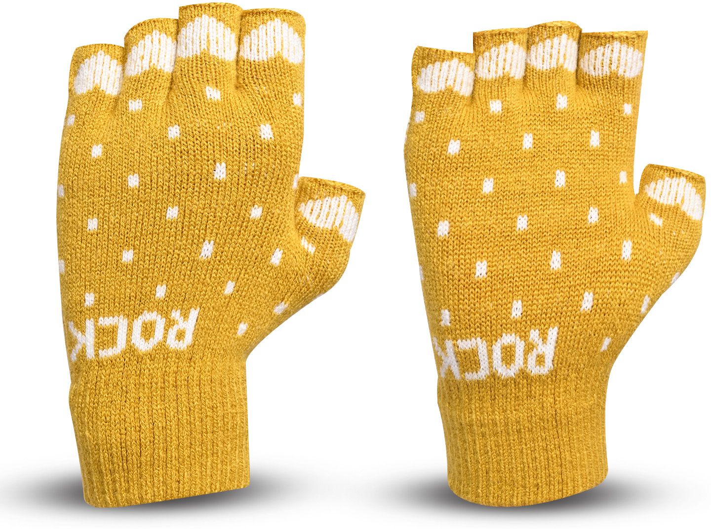 Polka Print, Self Design, Printed Winter Men Gloves-image-37