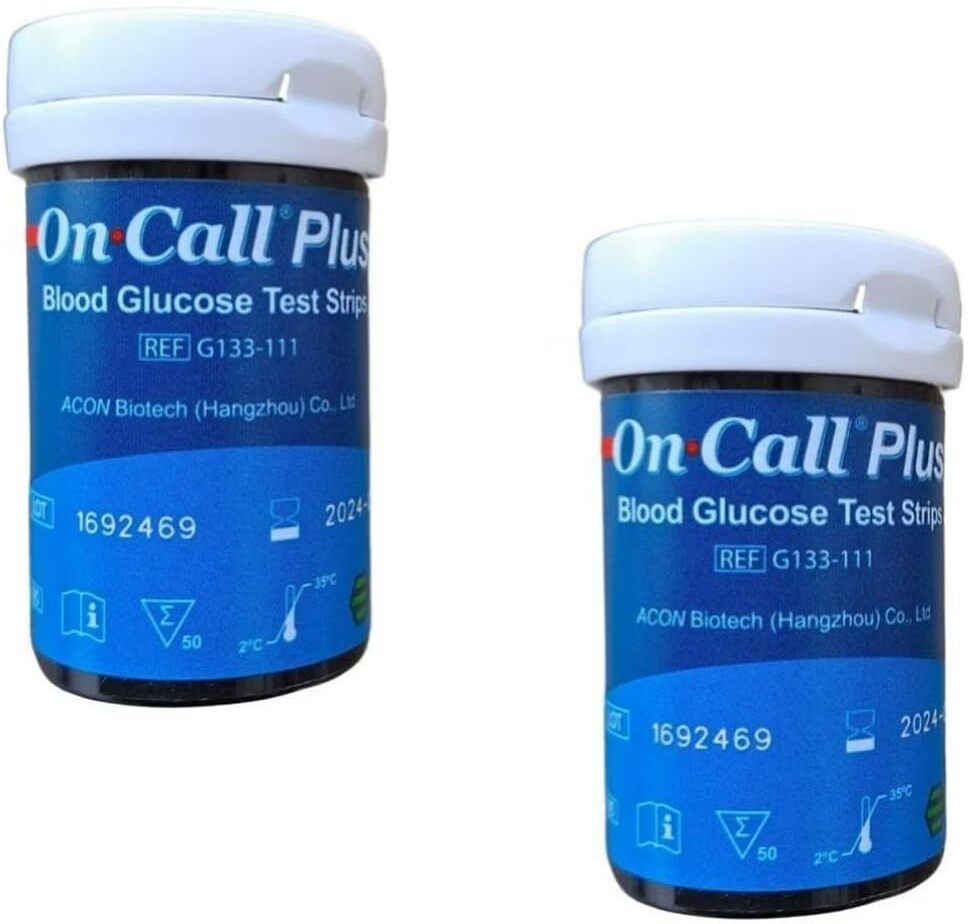 VATS Blood Glucose Test Strips Combo Pack of 2 (50 Strips Each) Glucometer Lancets-image-34