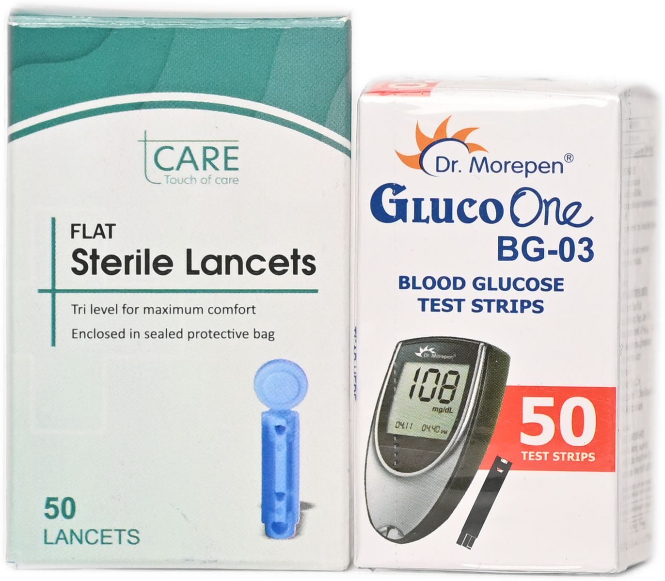 Tcare BG-03 50 STRIP Glucometer Lancets-picture-43