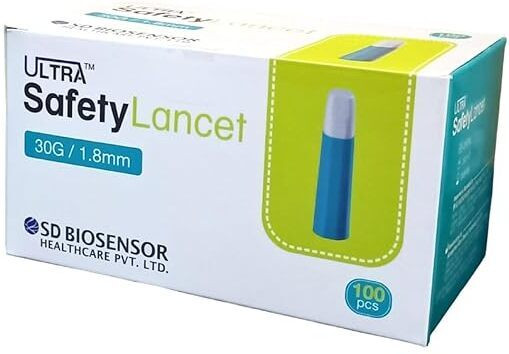 SD BIOSENSOR ULTRA SAFETY LANCET Glucometer Lancets image 1