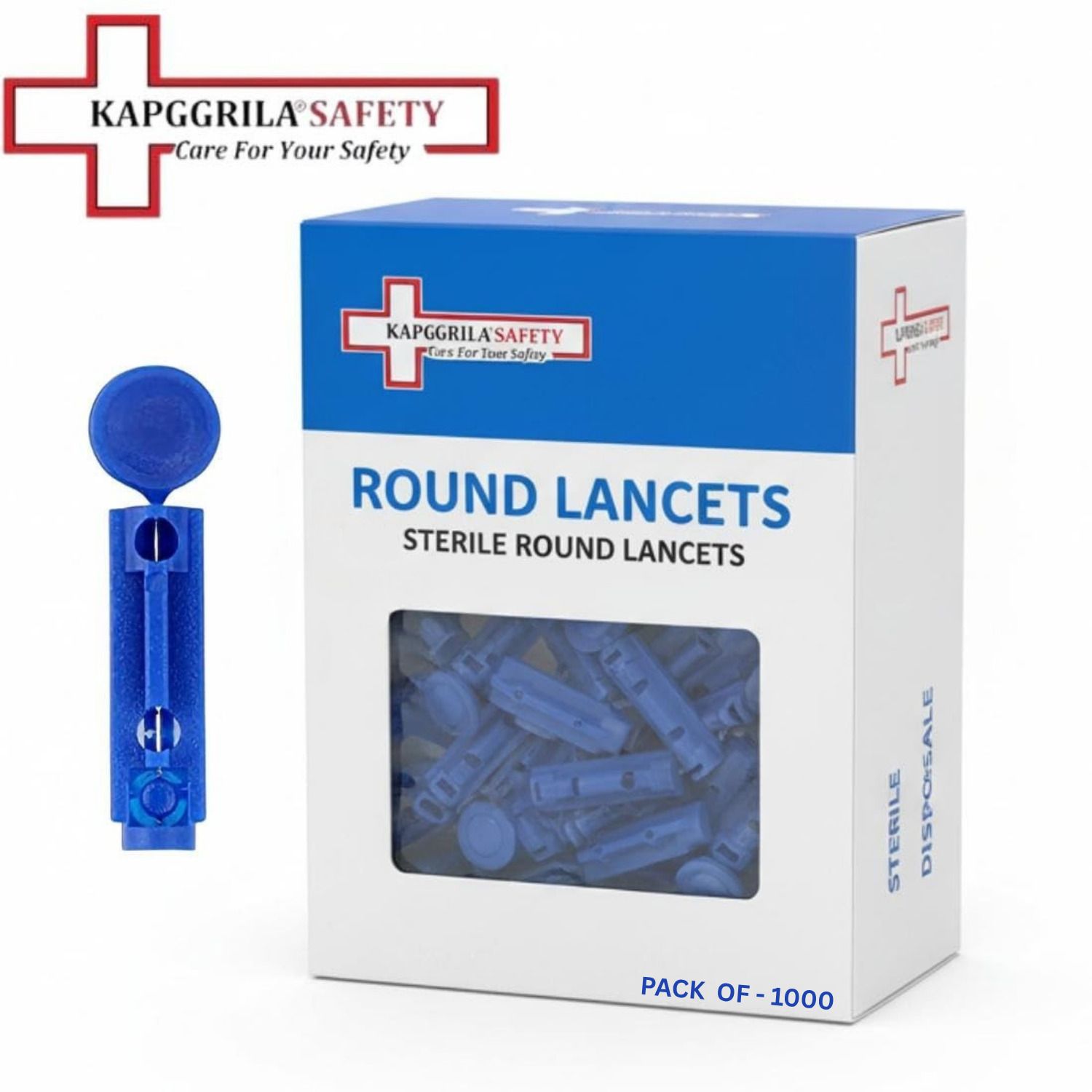 KAPGGRILA LNC-BLUE-1000 Glucometer Lancets-picture-13