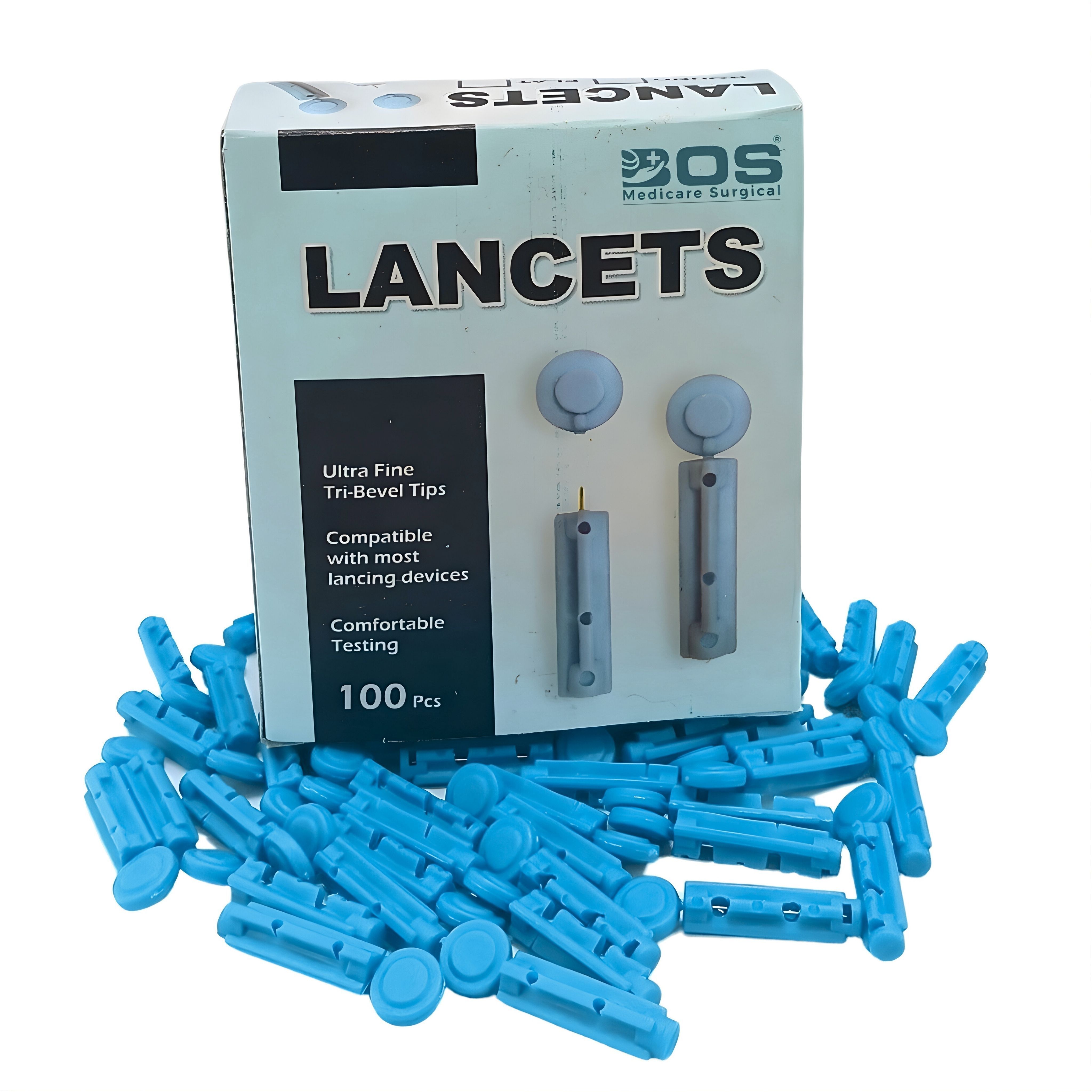 HCG Healthcure generation Blood Lancets 28G Ultra Fine Sterile Needles for Glucometer Pack of 1 Box Glucometer Lancets-picture-38