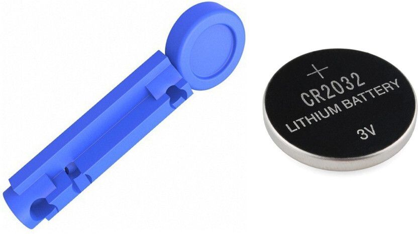 ADZECT CR-2032 Lithium battery With 100 Round Blood Lancet for Dr Morepen BG03 Glucometer Lancets-picture-35