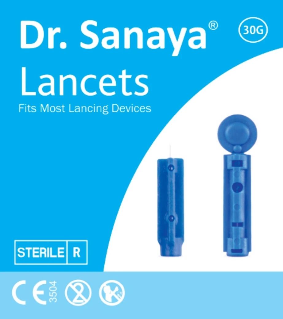 Dr. Sanaya 100 Round Lancet Needles for Glucometer | Painless Testing for Accurate Results Glucometer Lancets-picture-26