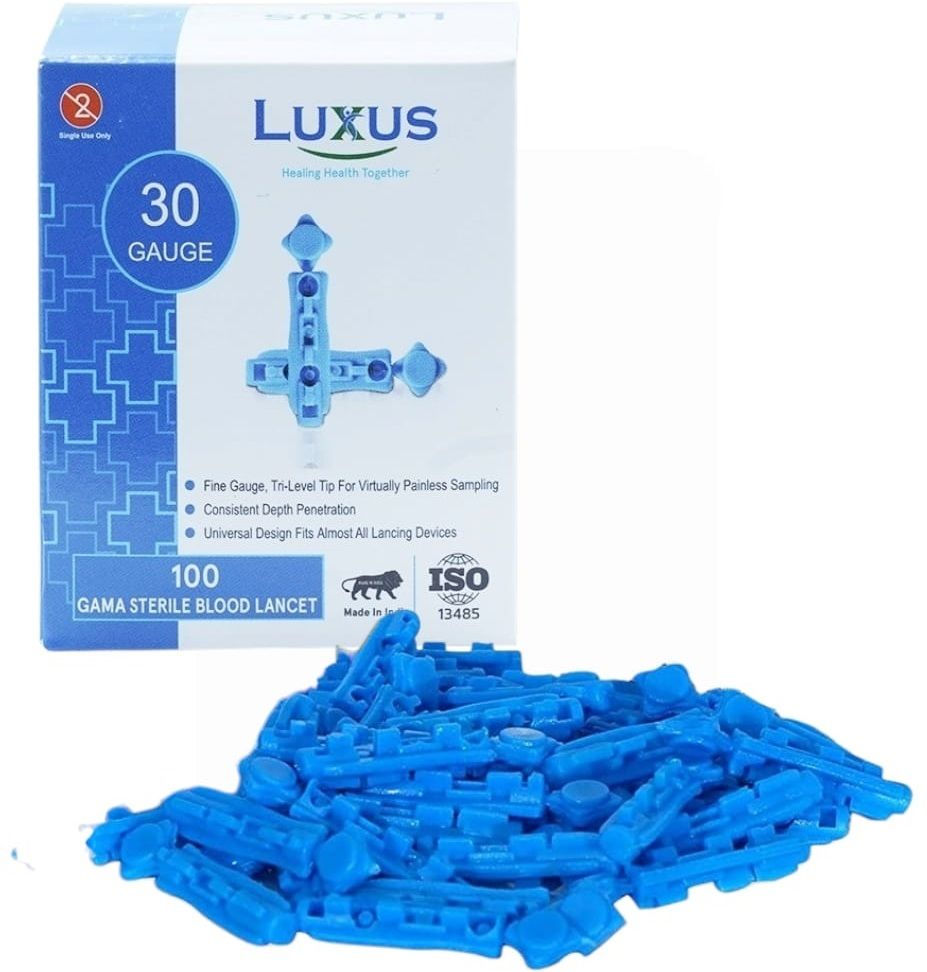LUXUS Round Blood Lancet Gamma Sterilized Premium Glucometer Lancets 30G Glucometer Lancets-picture-31