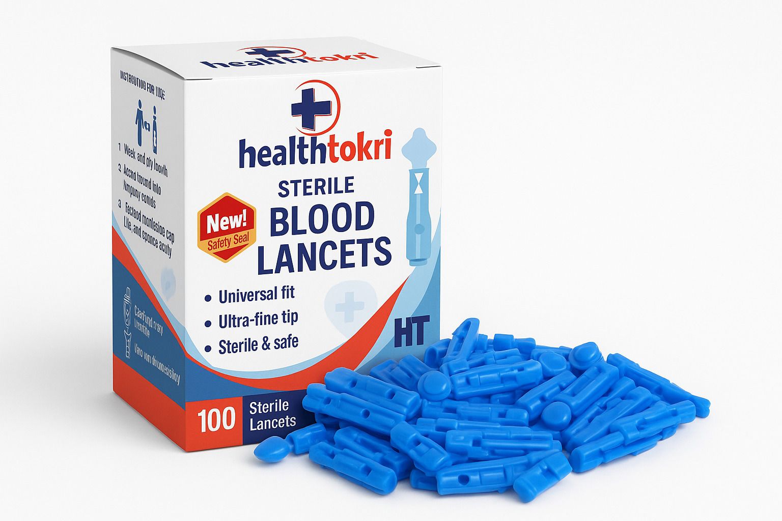 Healthtokri Sterile Lancets Glucometer Lancets-picture-34