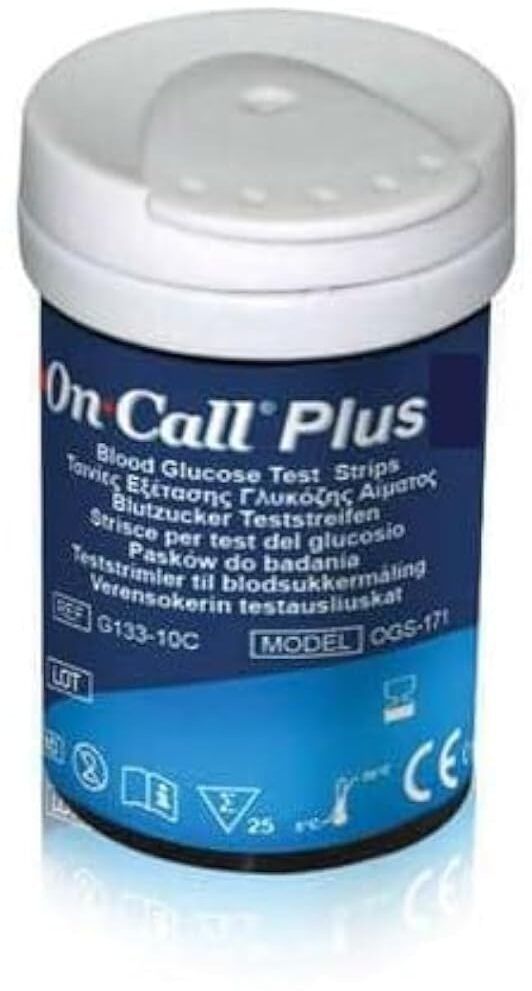 On Call Plus 007 50 Glucometer Strips