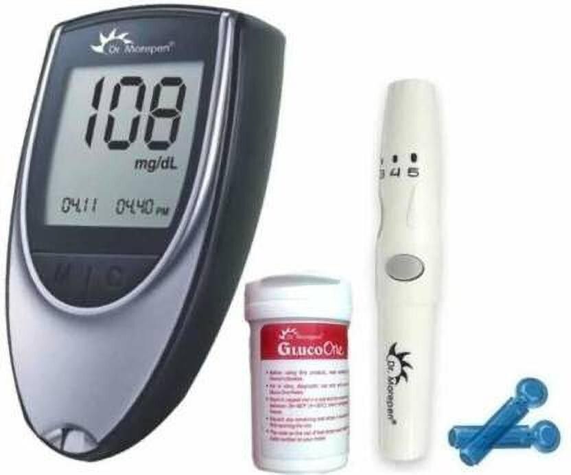 Dr. Morepen BG-03 Glucometer With 100 Strips 100 Glucometer Strips-image-22