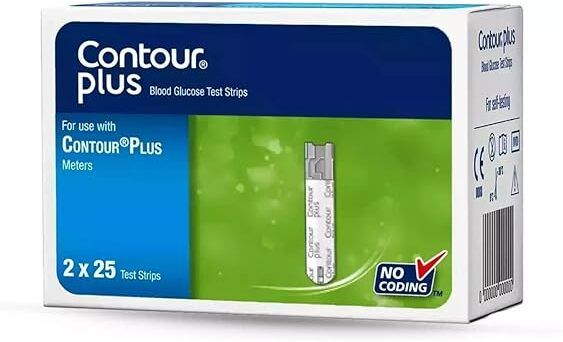 CONTOUR PLUS 25*2 (90001854) 50 Glucometer Strips-picture-27