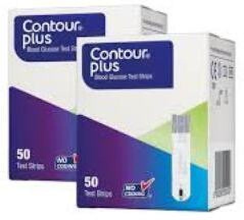 CONTOUR PLUS 100'S (2X50) PACK 100 Glucometer Strips-image-41