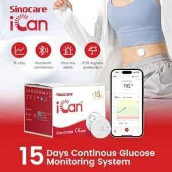 Sinocare SICOCARE I CAN I3 CGM 1 Glucometer Strips-picture-42