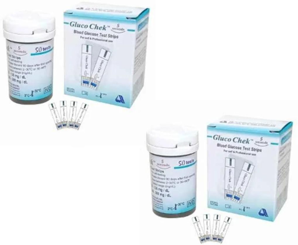 Cityhealth Gluco Chek 5 Seconds, 100 Pcs Strips Blood Glucose- 100 Glucometer Strips-picture-25