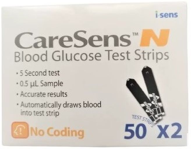 Caresens CareSense N (50*2) 100 Glucometer Strips-picture-26
