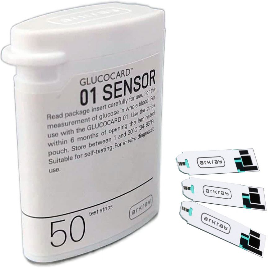 Arkray GlucoCard 01 Sensor for mini bottlepack 50 Glucometer Strips-image-8