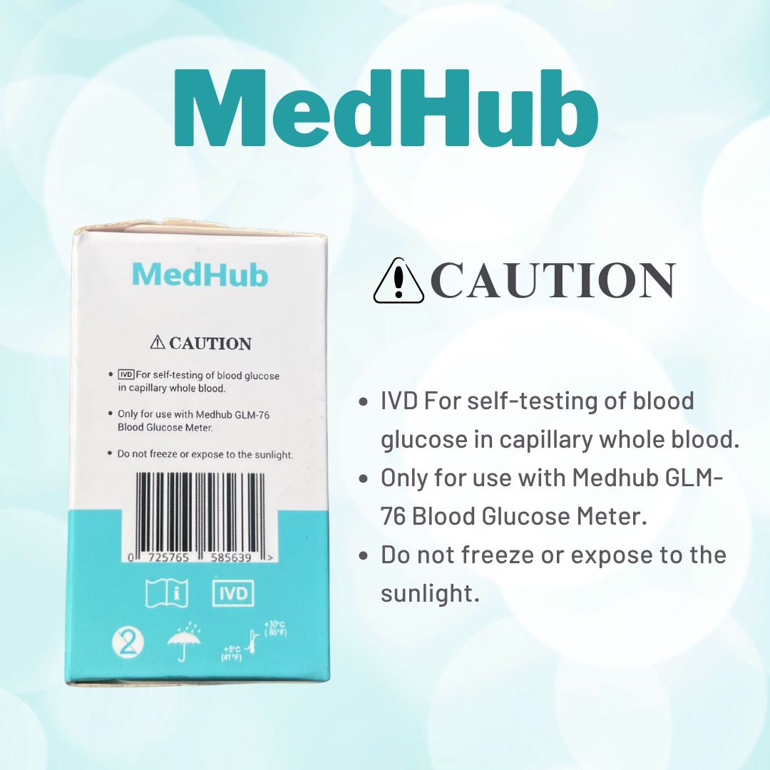 medhub GLS-76 50 Glucometer Strips-image-36