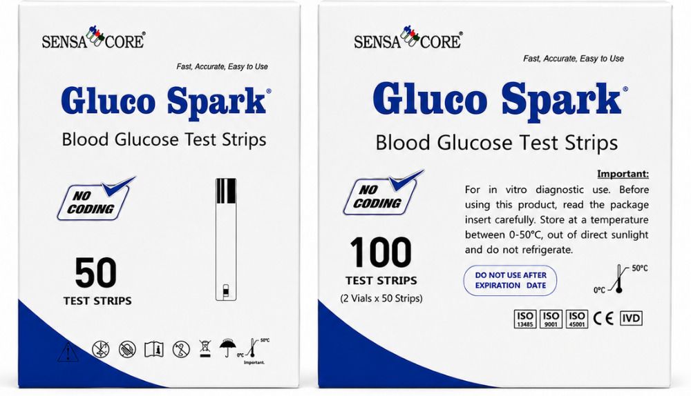 gluco spark Glucometer Test Strips|Monitor Blood Sugar Change related to Frequent Urination| 150 Glucometer Strips-image-37
