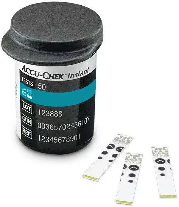 Accu Chek Instant Blood Glucose 50 Glucometer Strips image 1