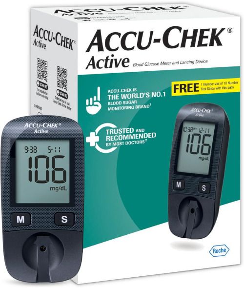 Tcare ACCU-CHEK ACTIVE 10 Glucometer Strips-image-12