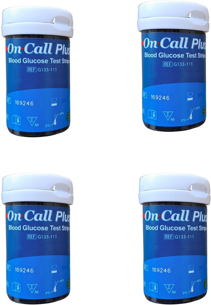 NSC On Call Plus 200 Strips 200 Glucometer Strips - 200 Glucometer Strips image 1