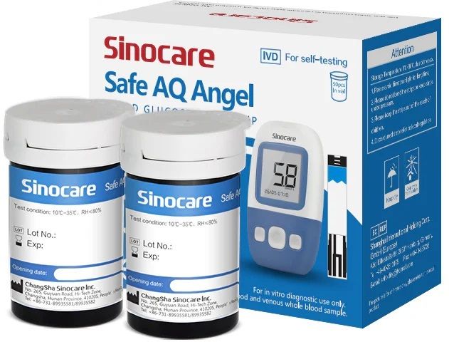 Sinocare Safe AQ ANGEL 50 Glucometer Strips-image-33