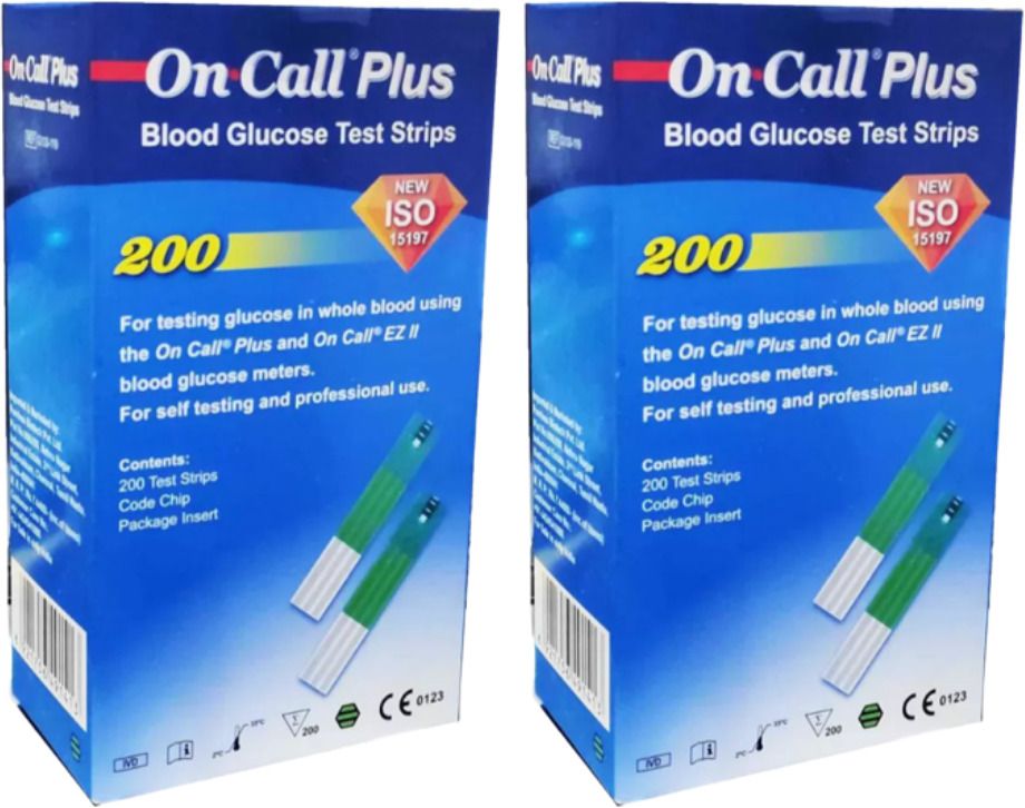 On Call Plus 200x2 Hospital Pack 400 Glucometer Strips-picture-42