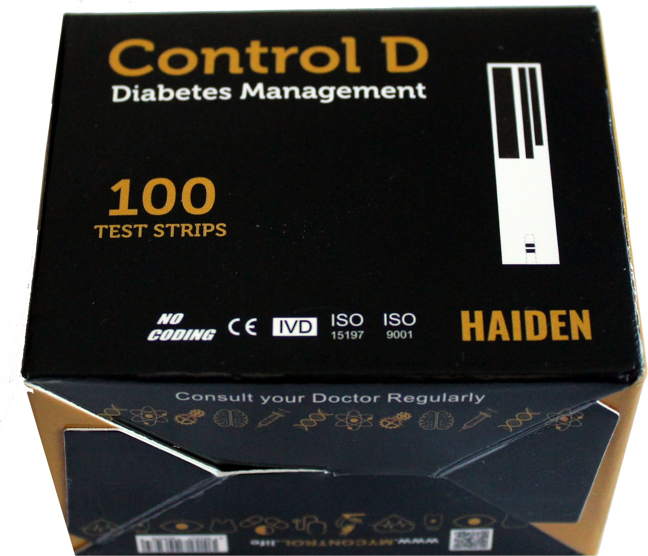 Control D 100 Sugar Strips 100 Glucometer Strips-image-37