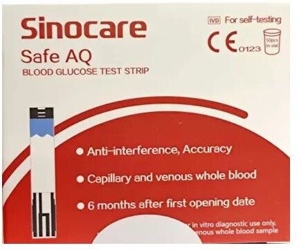 SAFE AQ Sinocare 50 Glucometer Strips-image-40
