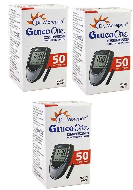 Dr. Morepen BG- 03 GlucoOne 150 Glucometer Strips-picture-12