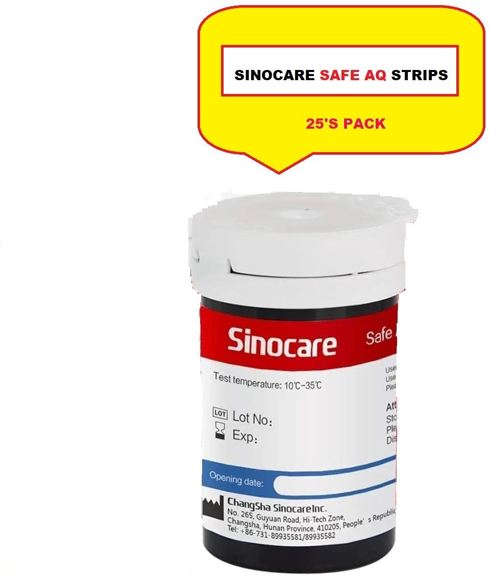 Sinocare SAFE AQ 25 Glucometer Strips-picture-29