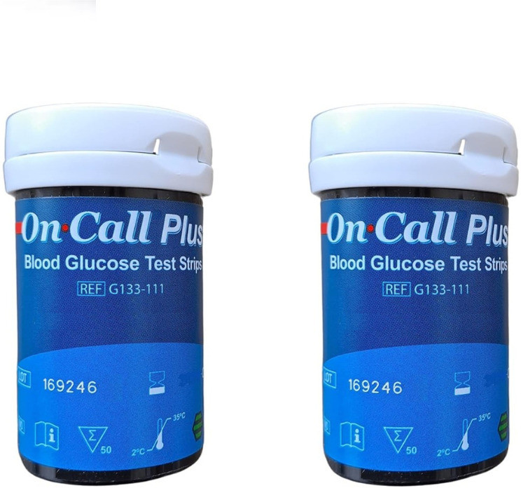 On Call Plus 100 strips long expiry 100 Glucometer Strips image 1