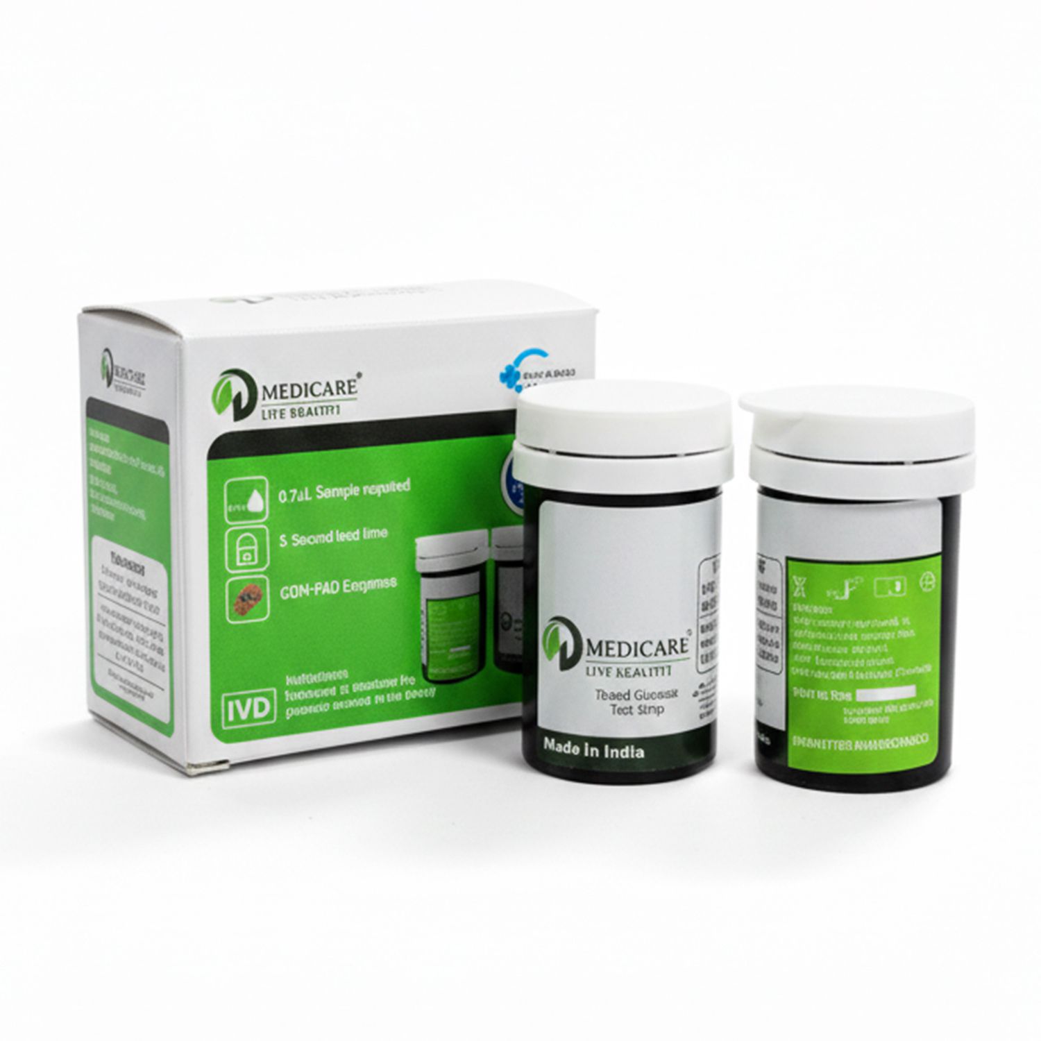 D MEDICARE Glucose Sugar Testing Strips 50 Glucometer Strips-image-34