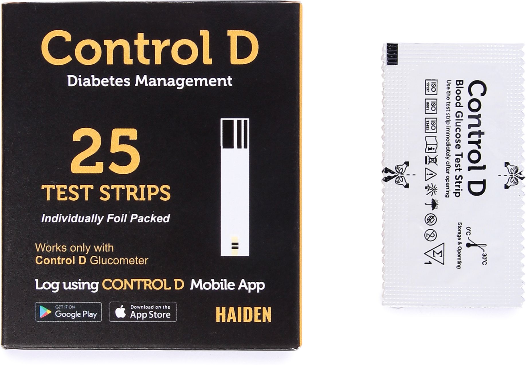 Control D HDCD25 Individual Foil Packed 25 Glucometer Strips-picture-28