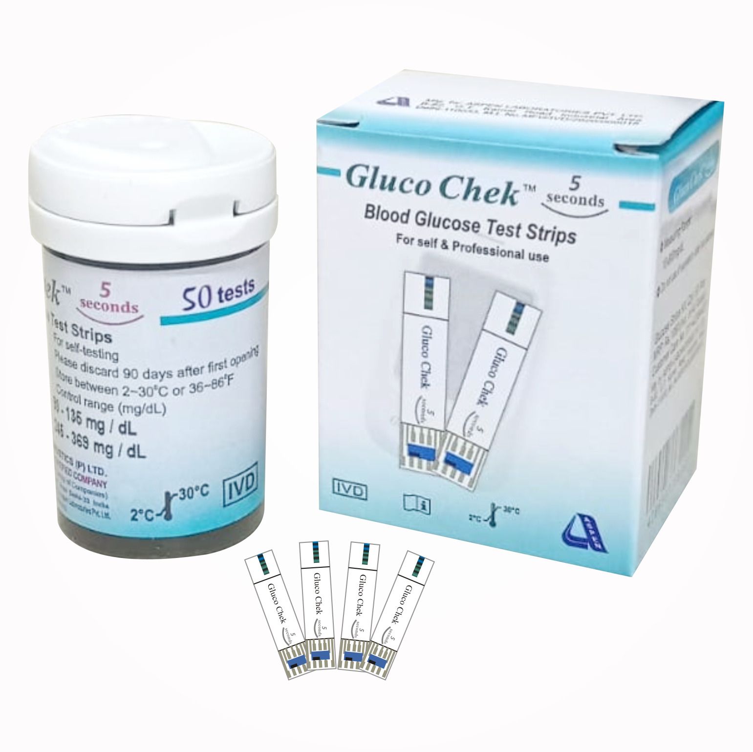 ASPEN Gluco Chek 5 Seconds 50 Glucometer Strips-image-36