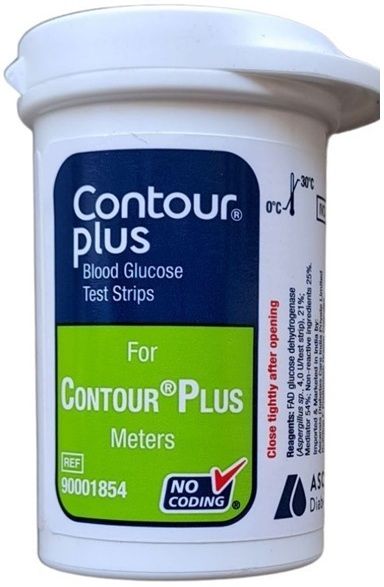 CONTOUR PLUS CP Blood Glucose 25 Glucometer Strips-image-34