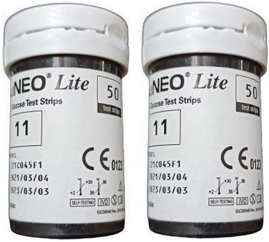 Gluneo Lite (2*50) Blood Glucose Test 100 Glucometer Strips-picture-11