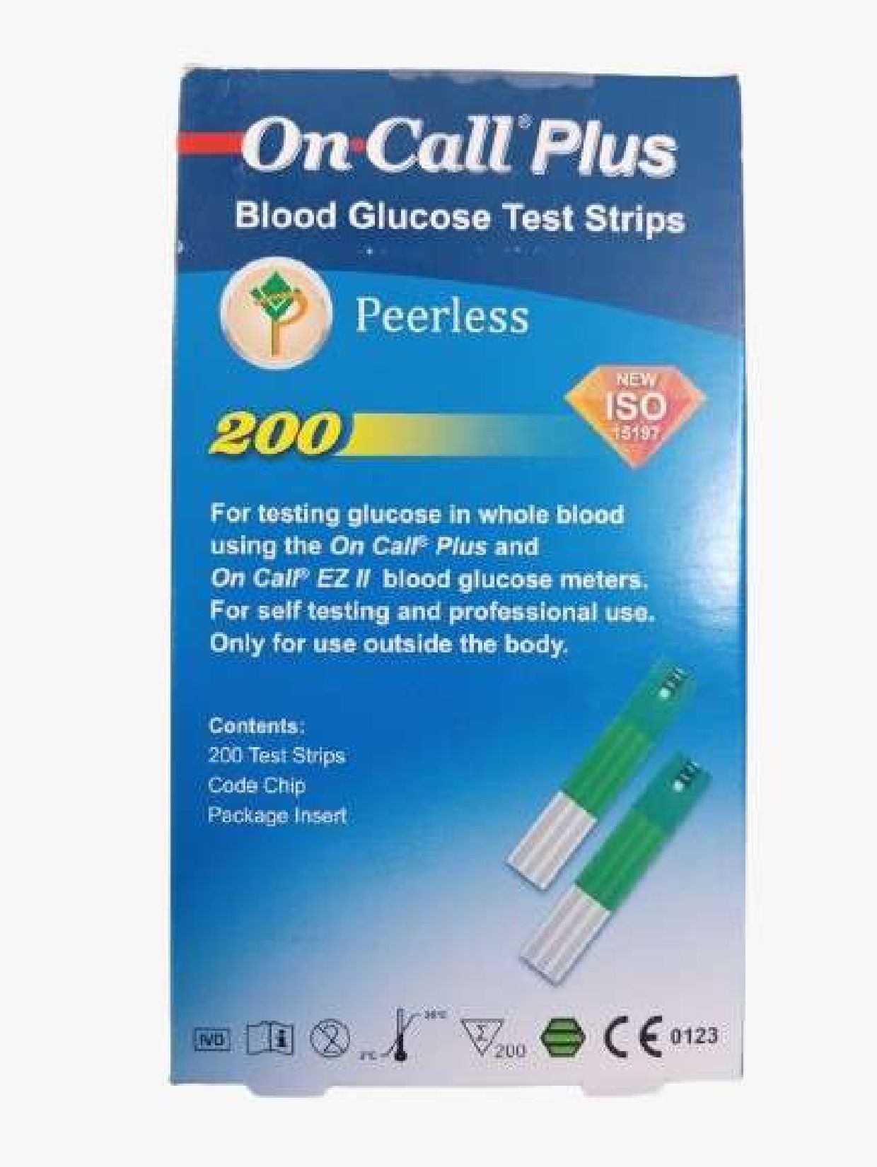 On Call Plus Blood glucose test strips glucometer strips Pack of 200 Strips 200 Glucometer Strips-image-27