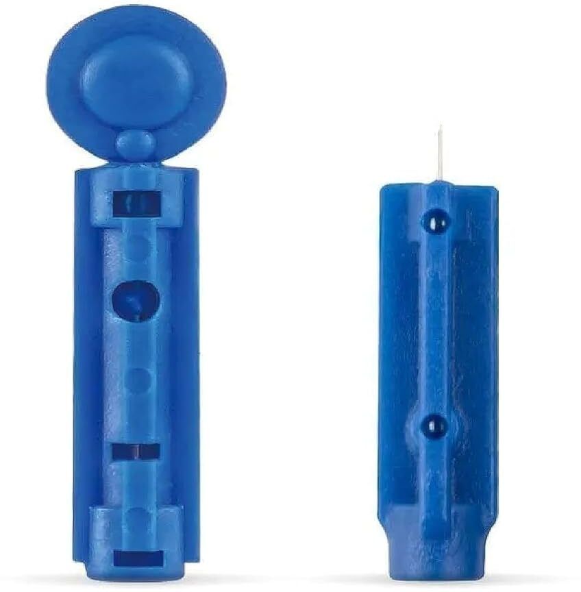 ADZECT Morepen Supported 100 Lancets Blue Colour Glucometer Lancets-picture-35