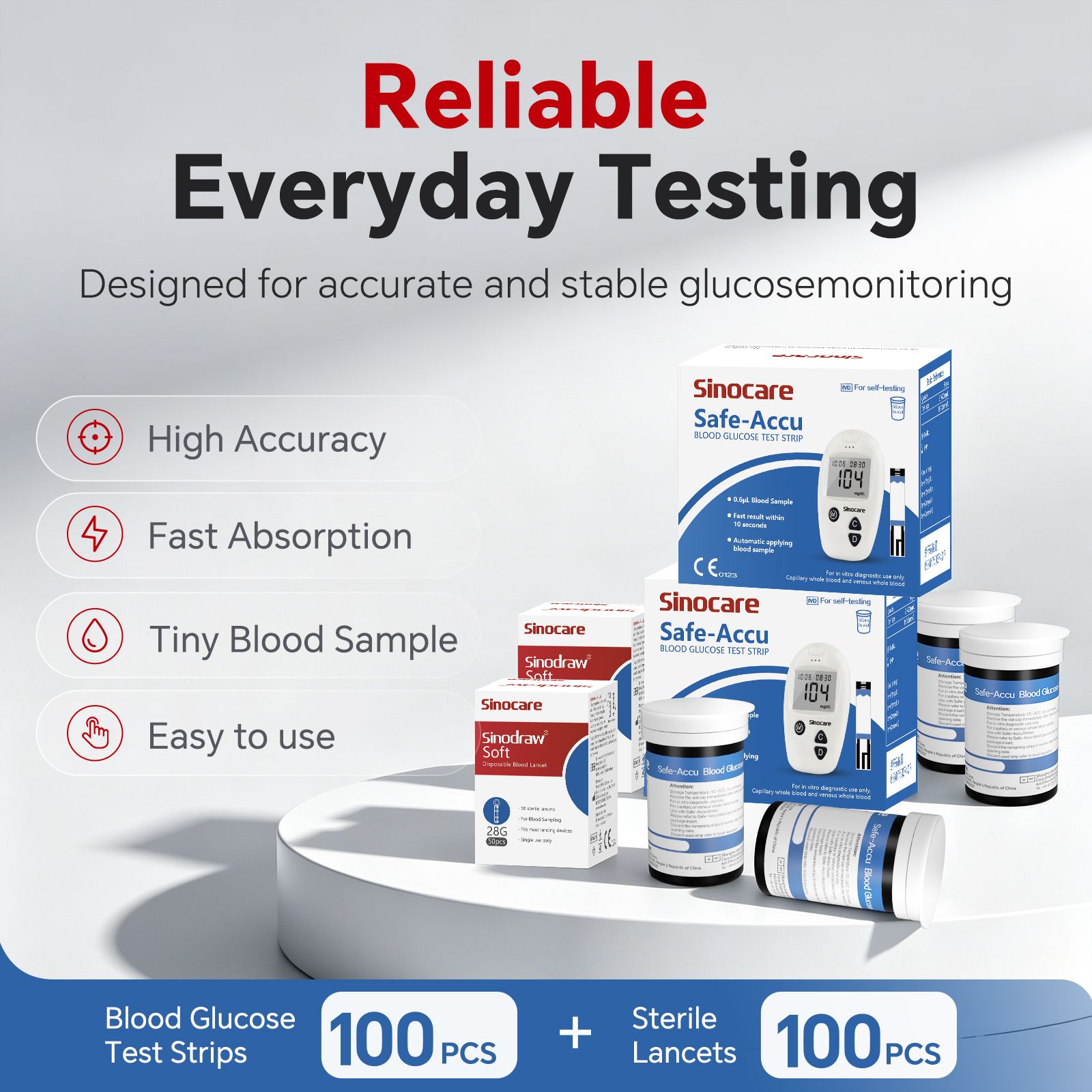 Safe Accu Test Strip Glucometer-image-29