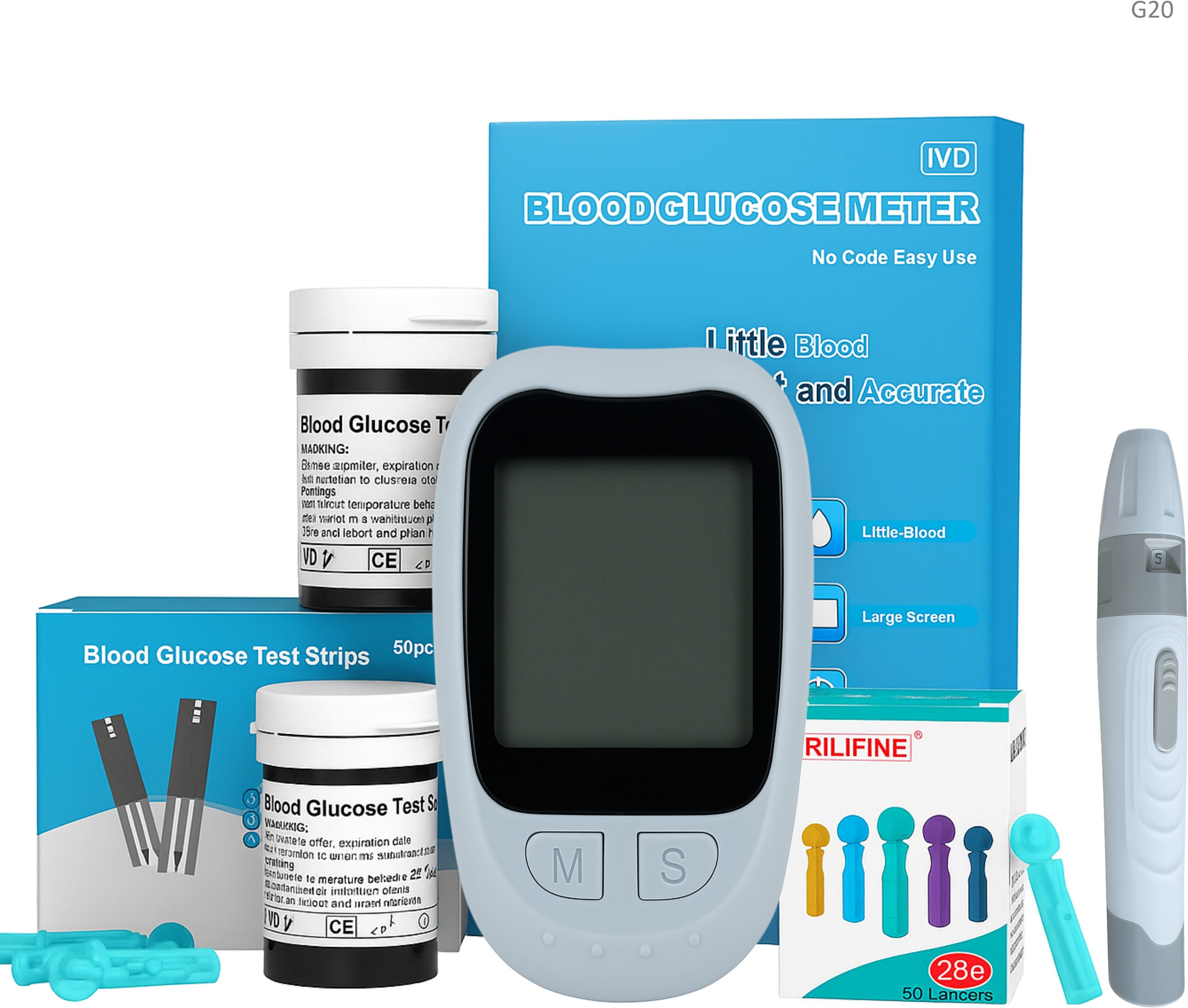 accutrust Digital Glucometer Kit with Lancing Device & Test Strips 50 strip, 50 Lancets Glucometer-picture-25
