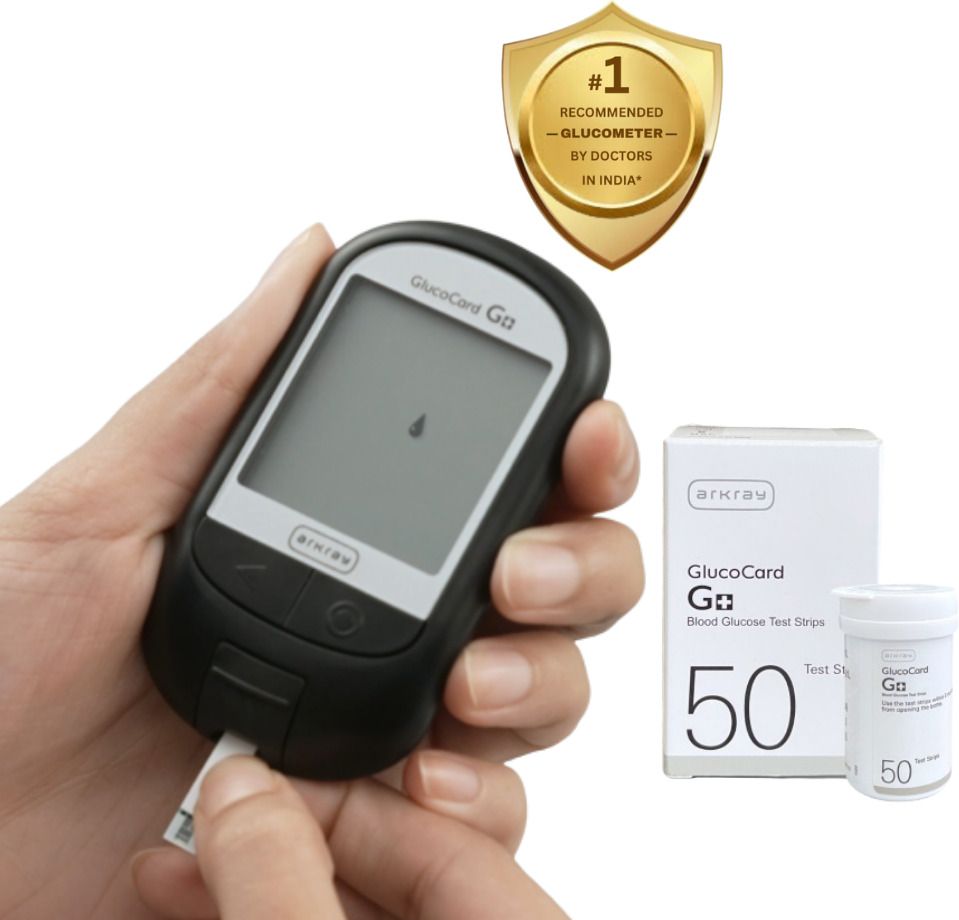 arkray GlucoCard G+ Diabetes Kit – 50 Strips, Pre/Post Meal Flagging, Accurate Readings Glucometer-picture-20