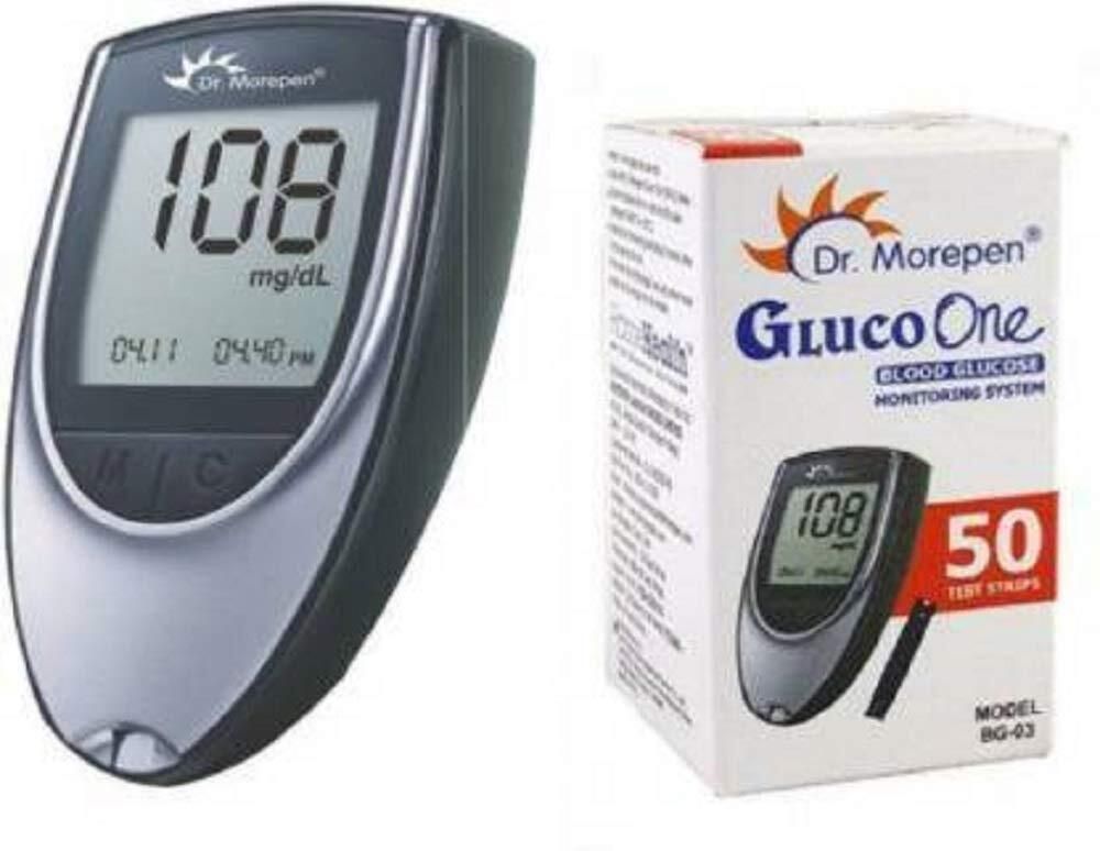 dr. morepen BG03 Glucometer with 50 Strips Glucometer-picture-16