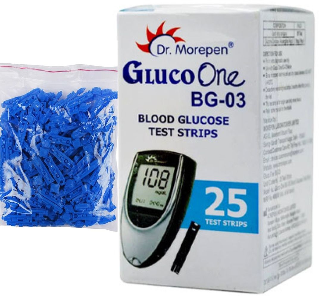 dr. morepen 25 strips 100 lancsts Glucometer-picture-17