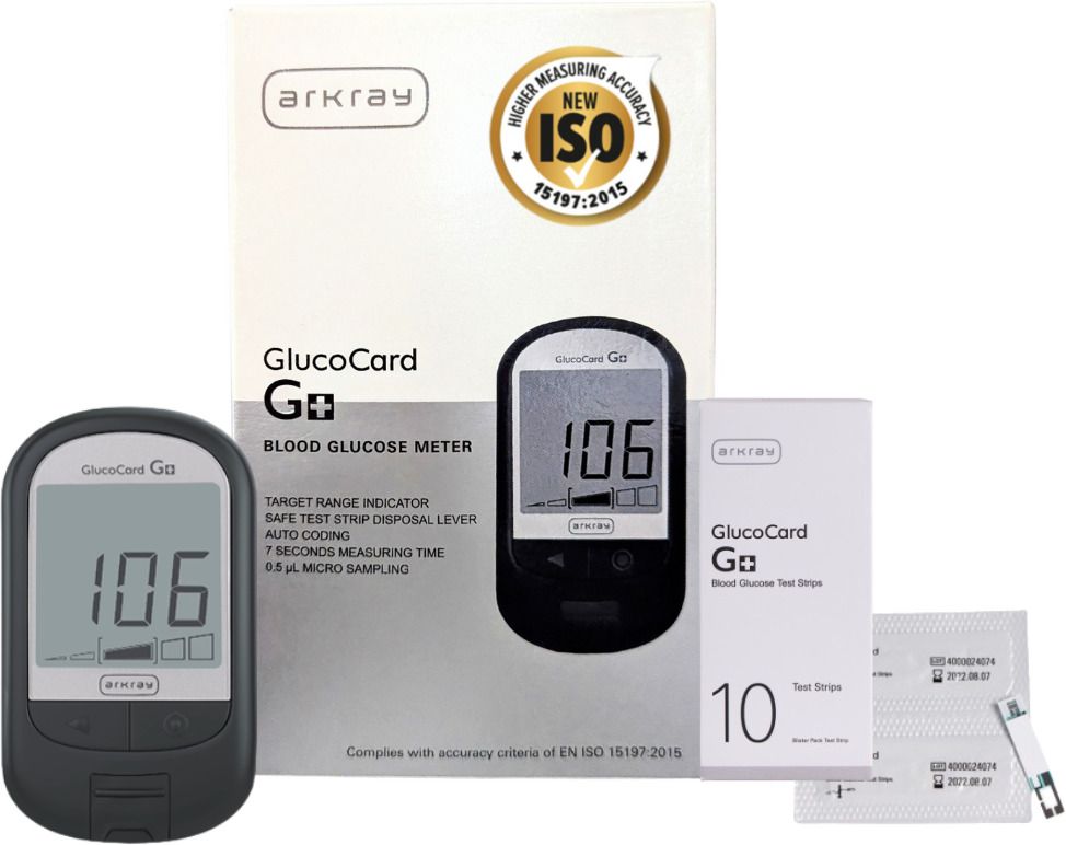 GlucoCard G+ Diabetes Kit – Lifetime Warranty, 10 Strips, 25 Lancets, Auto Code Glucometer-image-42