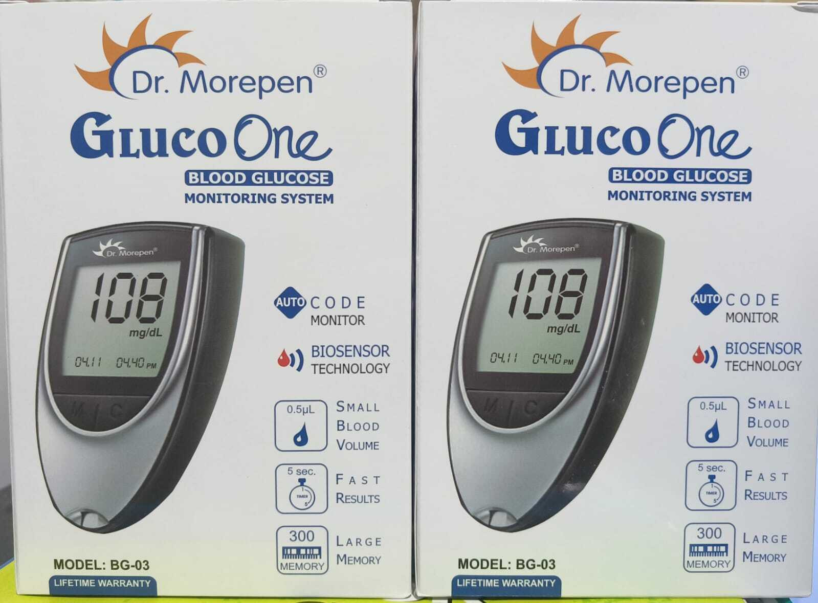 dr. morepen BLOOD GLUCOSE MONITORING SYSTEM Glucometer image 1