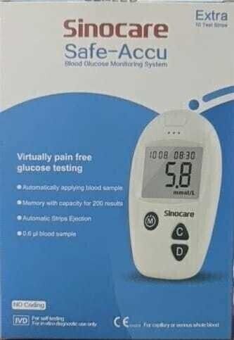 sino care Safe-Accu Glucometer-picture-15