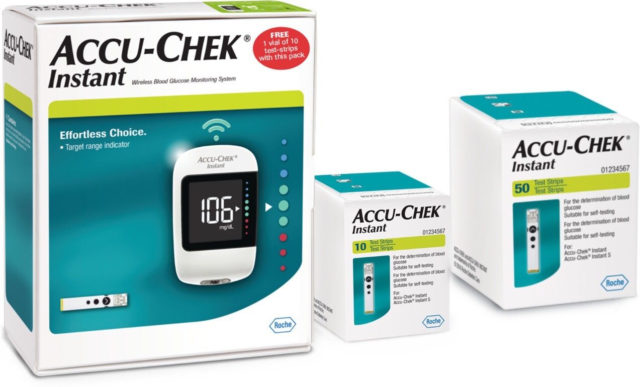 accu-chek Instant Meter with Instant Test Strips Glucometer-picture-26