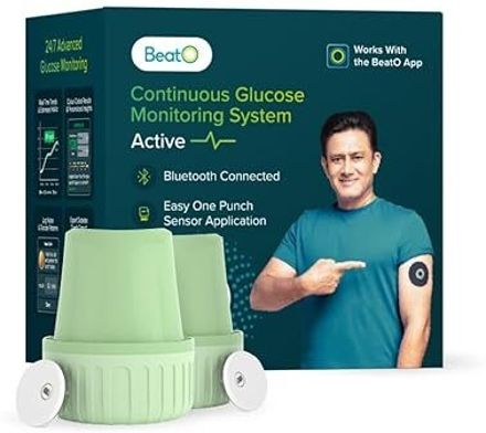 beato CGM GlucoRX, Bluetooth Connected, Lasts 15 Days, No Scanning Needed (Pack of 2) Glucometer-picture-18