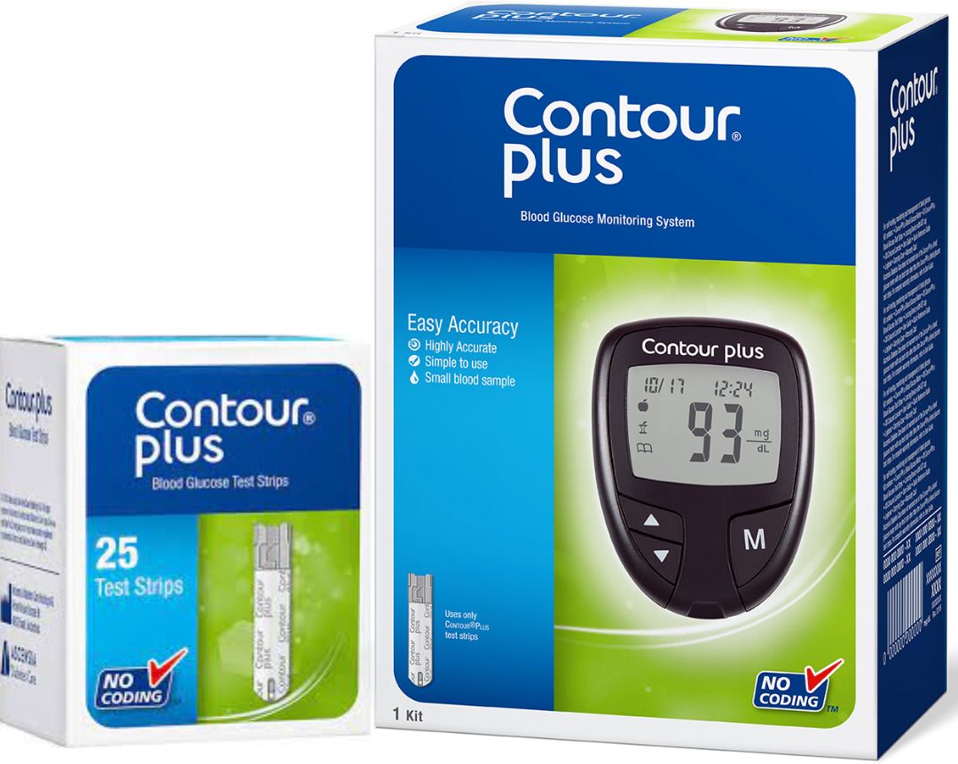 contour plus Blood Glucose Monitoring System 25 Strips Glucometer-picture-5